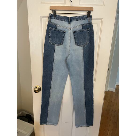 Pacsun Womens Jeans Size 28 90s Boyfriend Two Toned All Cotton Medium Light Wash - Picture 2 of 9